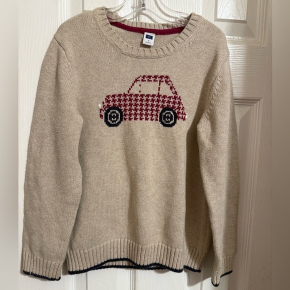 Janie and Jack Houndstooth Car Sweater - Picture 1 of 9